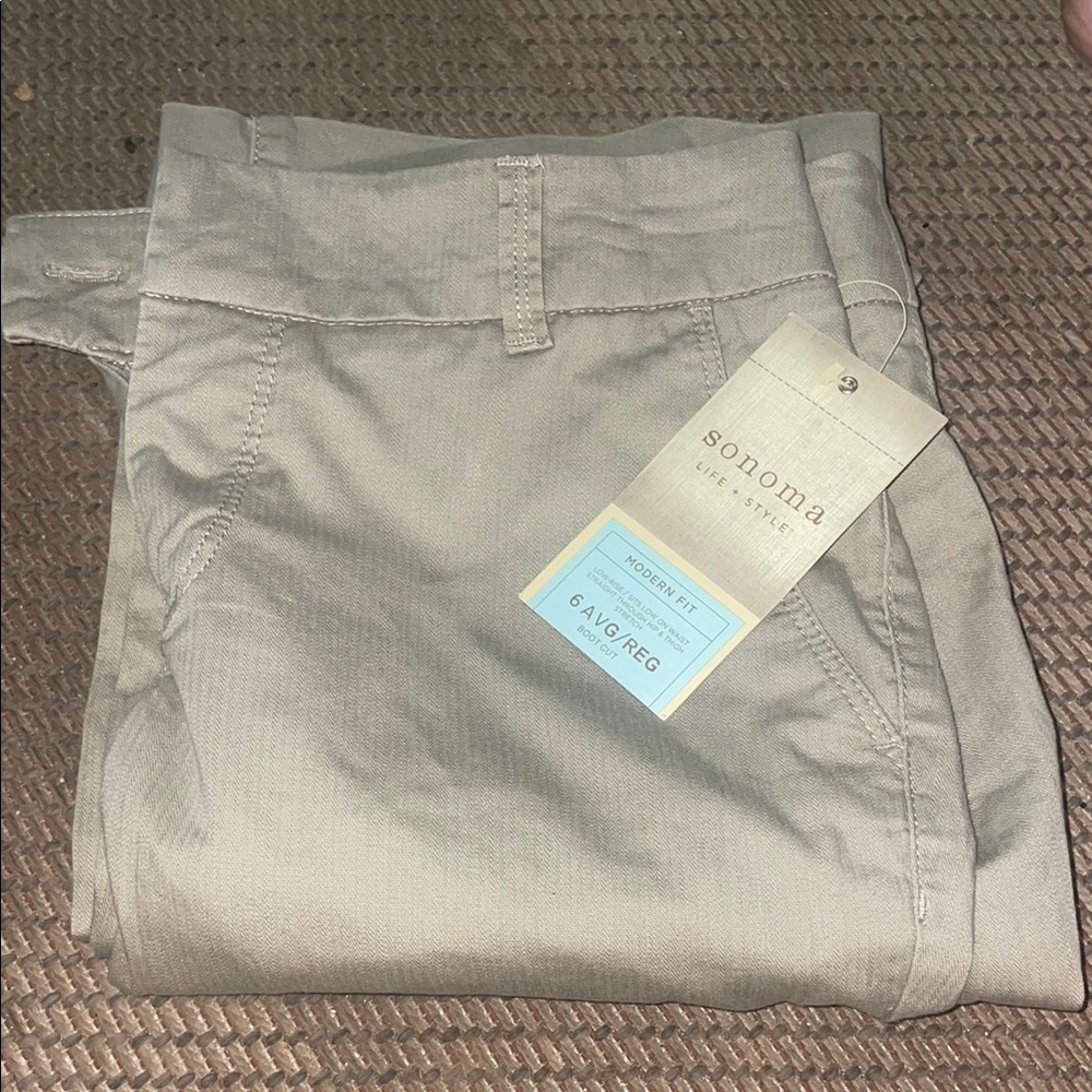 Sonoma Tan Chinos Classic Khaki Style